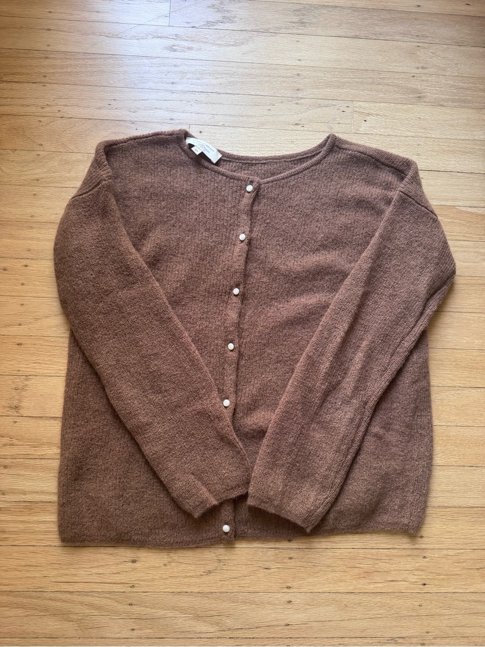 Sezane Gaspard Cardigan in Camel, size XS - Picture 4 of 9